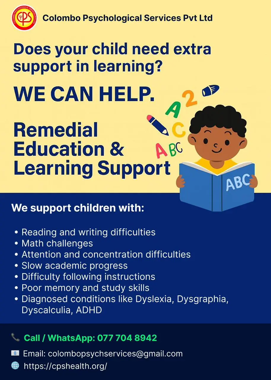 Remedial Education & Learning Support - Does your child need extra support in learning? We can help.